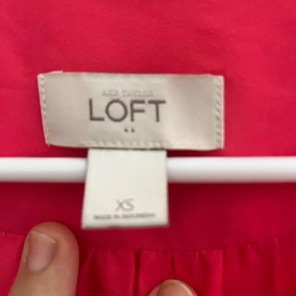 NWOT Ann Taylor Loft Sleeveless Lined Dress Coral XS - Picture 10 of 11